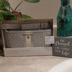 NWT Michael Kors Gray Belt Bag